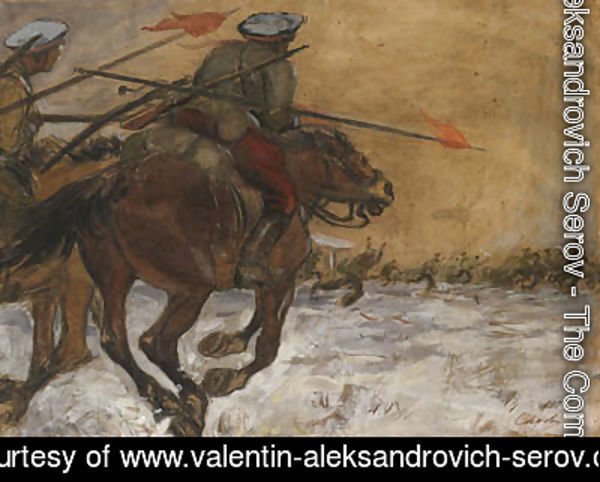 Valentin Aleksandrovich Serov - The Cavalry Charge
