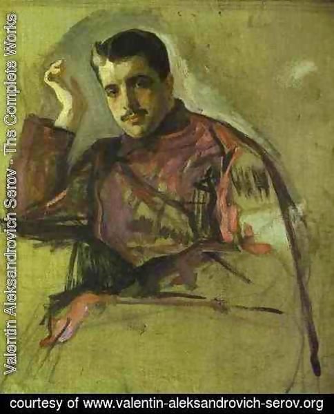 Valentin Aleksandrovich Serov - Sketch of Sergei Diaghilev