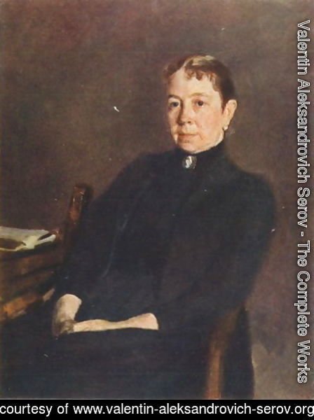 Valentin Aleksandrovich Serov - Portrait of P.D. Antipova