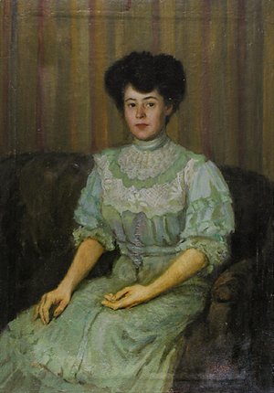 Valentin Aleksandrovich Serov - Portrait of Praskovia Tchaokovskaia