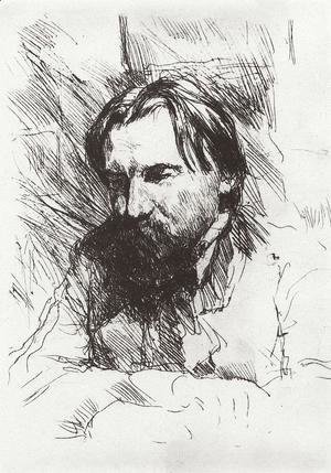 Portrait of the artist-engraver V.V. Mate