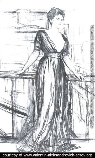 Valentin Aleksandrovich Serov - Sketch for a portrait of P.I. Scherbatova