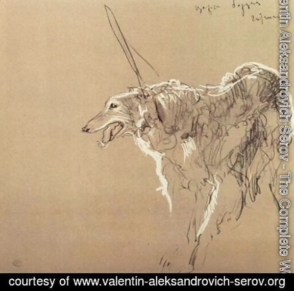 Valentin Aleksandrovich Serov - Greyhound royal hunting