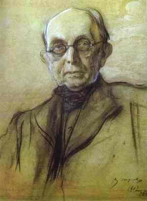 Valentin Aleksandrovich Serov - Portrait of K. Pobedonostsev