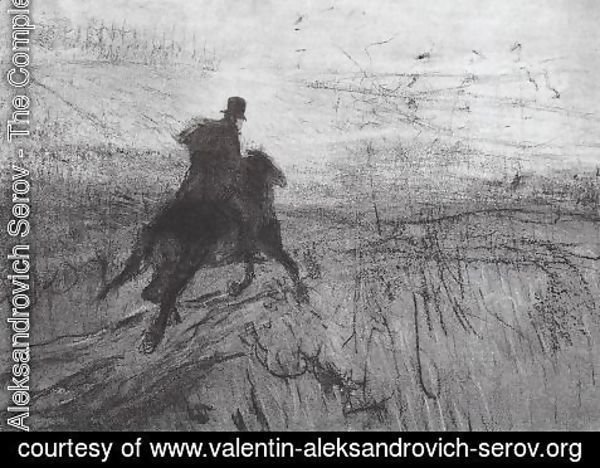 Valentin Aleksandrovich Serov - Pushkin in the village