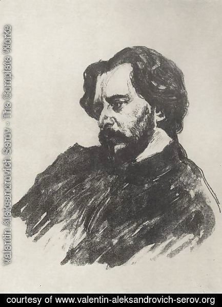 Valentin Aleksandrovich Serov - Portrait of L.N. Andreev 2
