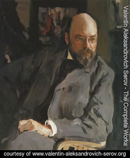 Valentin Aleksandrovich Serov - Portrait of the Artist I.S. Ostroukhov