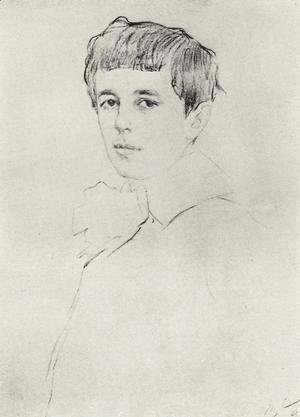 Valentin Aleksandrovich Serov - Portrait of Yuri Morozov