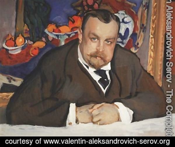Valentin Aleksandrovich Serov - Portrait of Ivan Morozov