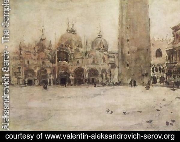 Valentin Aleksandrovich Serov - St. Mark Plaza in Venice