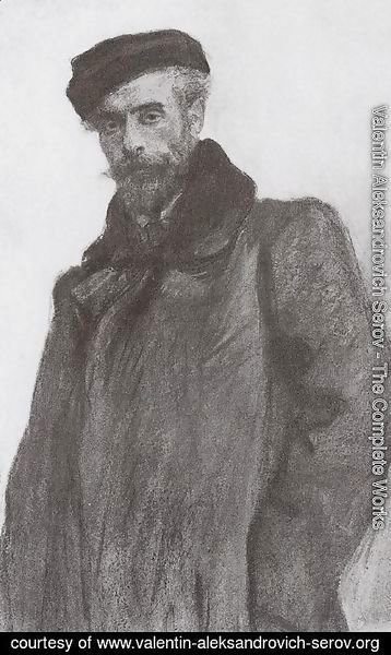 Valentin Aleksandrovich Serov - Portrait of the Artist Isaac Levitan