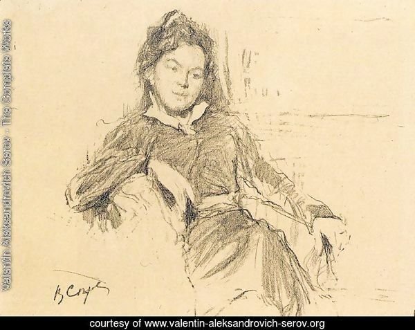 Portrait of the artist A.P.Ostroumova-Lebedeva